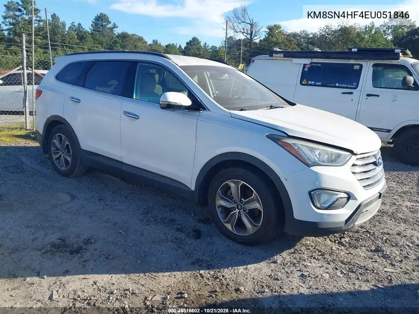 HYUNDAI SANTA FE 2014, VIN KM8SN4HF4EU051846