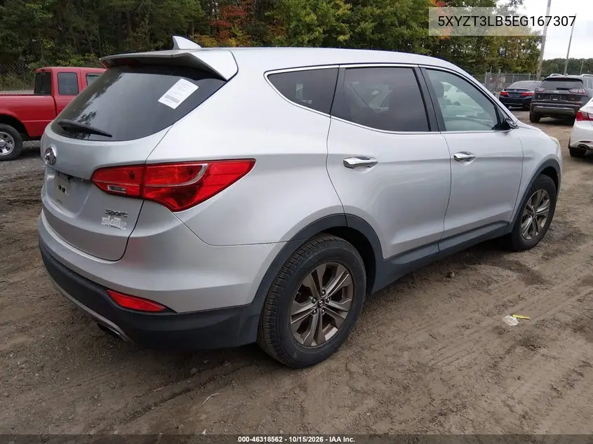 2014 HYUNDAI SANTA FE VIN 5XYZT3LB5EG167307 — фото 4