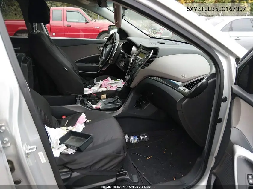 2014 HYUNDAI SANTA FE VIN 5XYZT3LB5EG167307 — фото 5