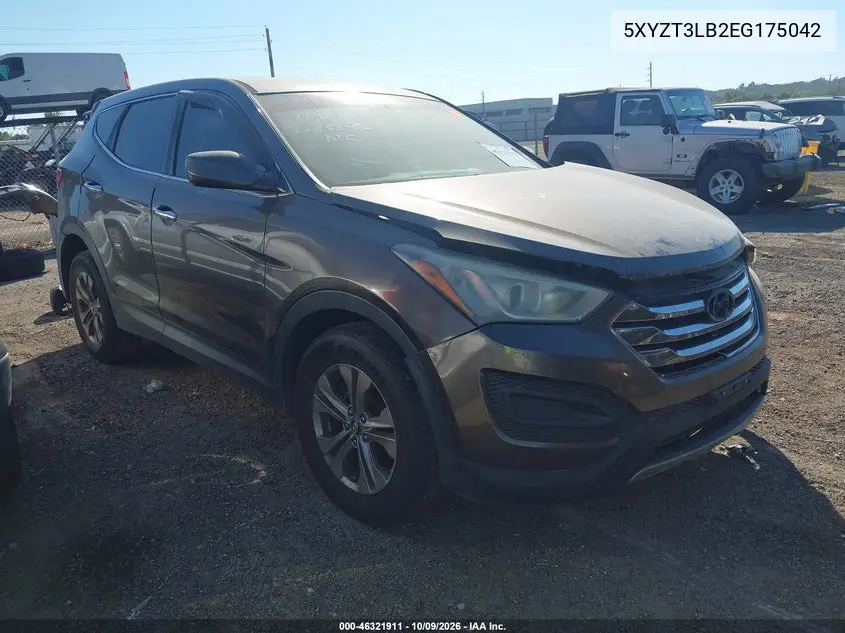 HYUNDAI SANTA FE 2014, VIN 5XYZT3LB2EG175042
