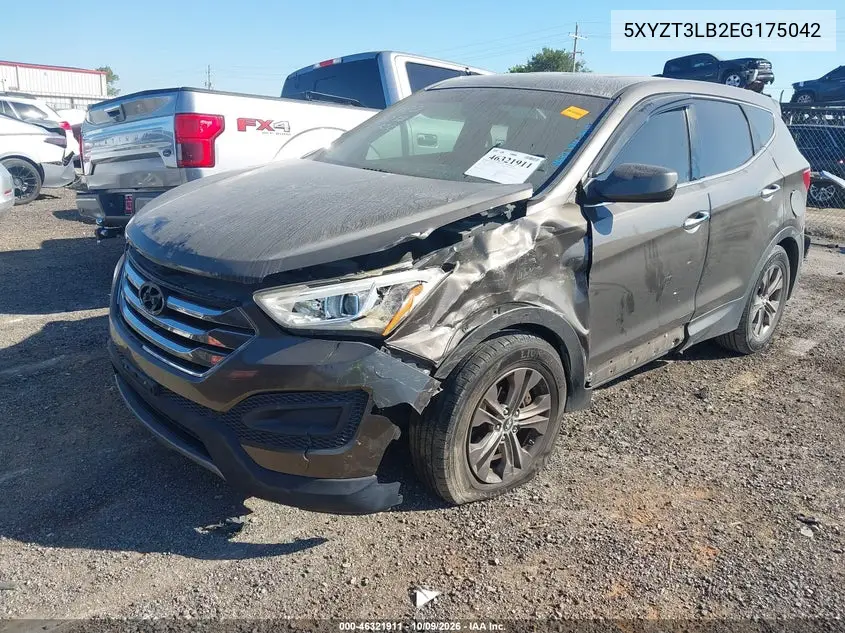 2014 HYUNDAI SANTA FE VIN 5XYZT3LB2EG175042 — фото 2