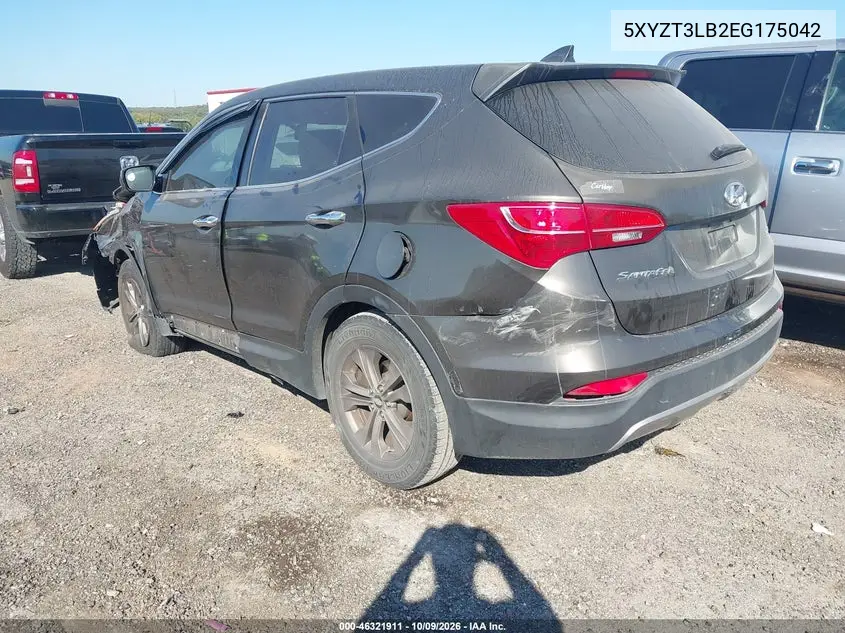 2014 HYUNDAI SANTA FE VIN 5XYZT3LB2EG175042 — фото 3