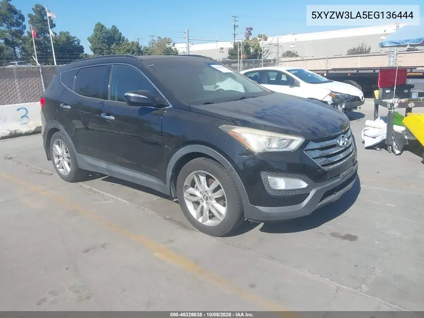 HYUNDAI SANTA FE 2014, VIN 5XYZW3LA5EG136444
