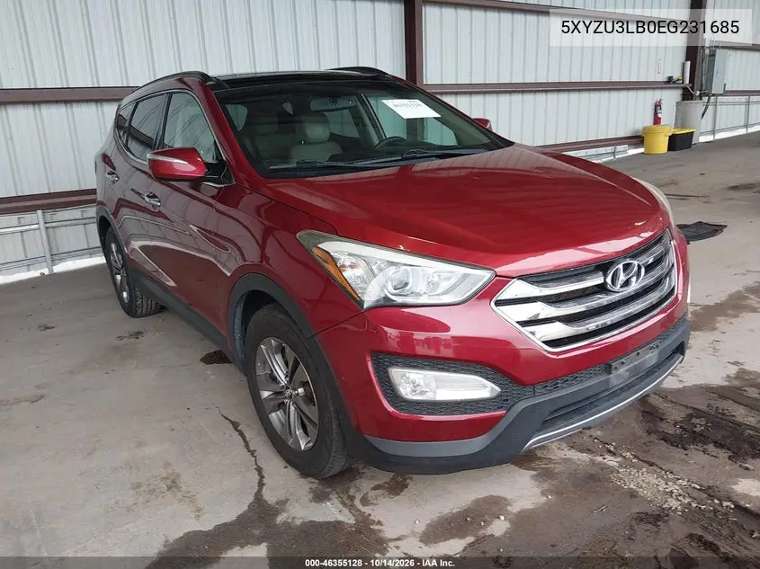 HYUNDAI SANTA FE 2014, VIN 5XYZU3LB0EG231685