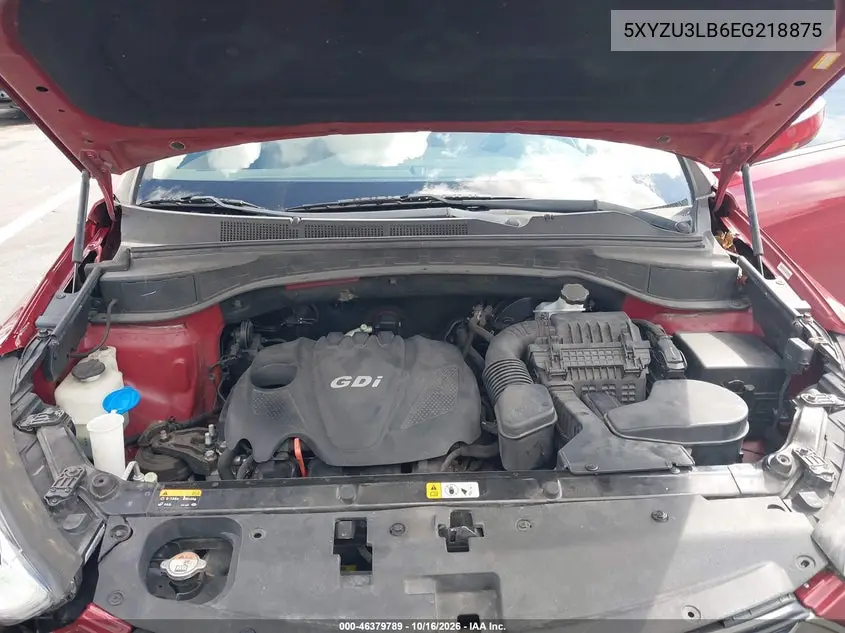 2014 HYUNDAI SANTA FE VIN 5XYZU3LB6EG218875 — фото 10