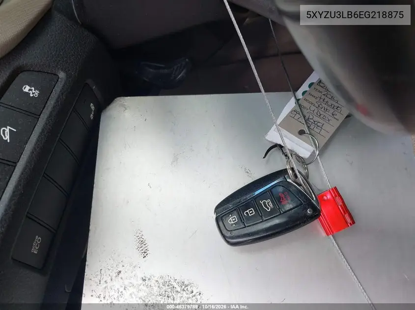 2014 HYUNDAI SANTA FE VIN 5XYZU3LB6EG218875 — фото 11