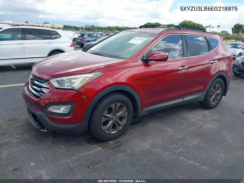 2014 HYUNDAI SANTA FE VIN 5XYZU3LB6EG218875 — фото 2