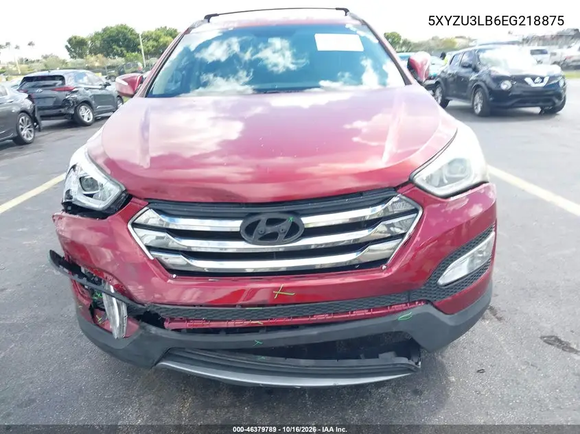 2014 HYUNDAI SANTA FE VIN 5XYZU3LB6EG218875 — фото 6