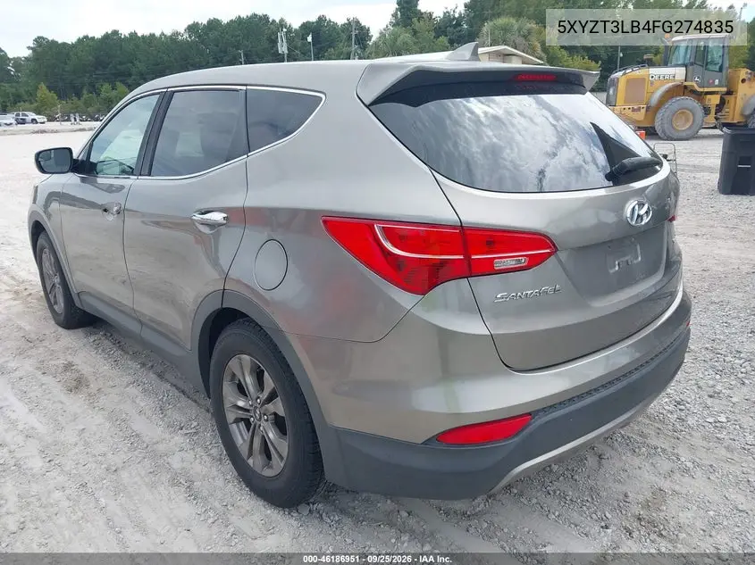 2015 HYUNDAI SANTA FE VIN 5XYZT3LB4FG274835 — фото 3