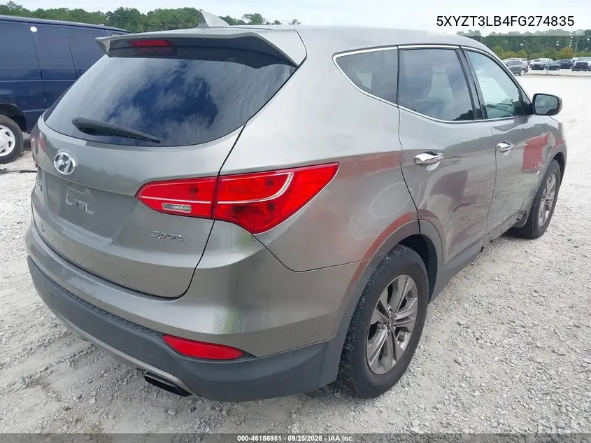 2015 HYUNDAI SANTA FE VIN 5XYZT3LB4FG274835 — фото 4