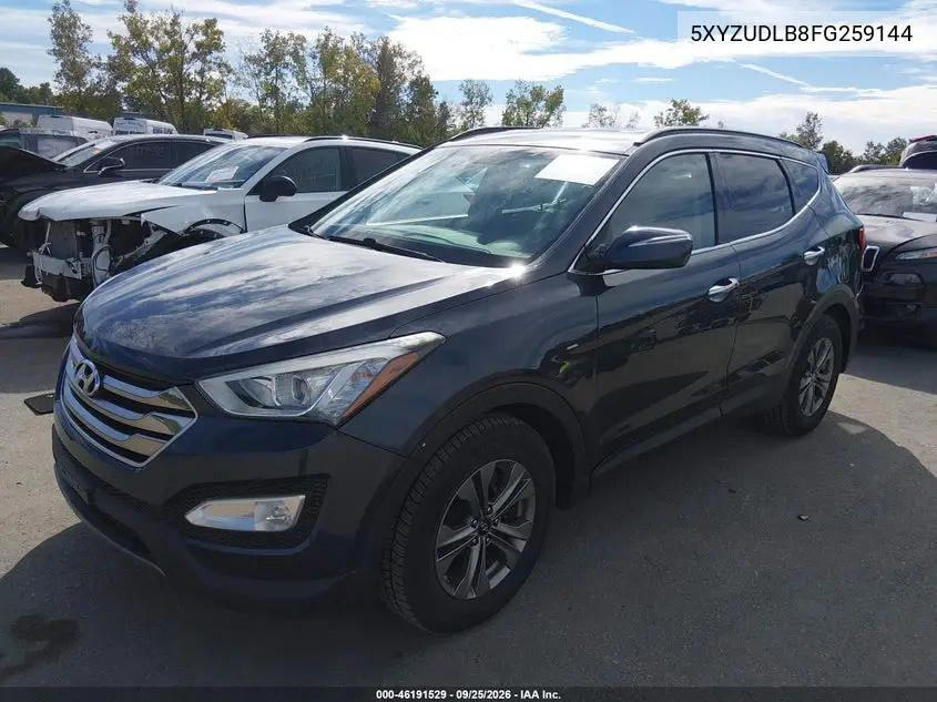 2015 HYUNDAI SANTA FE VIN 5XYZUDLB8FG259144 — фото 2