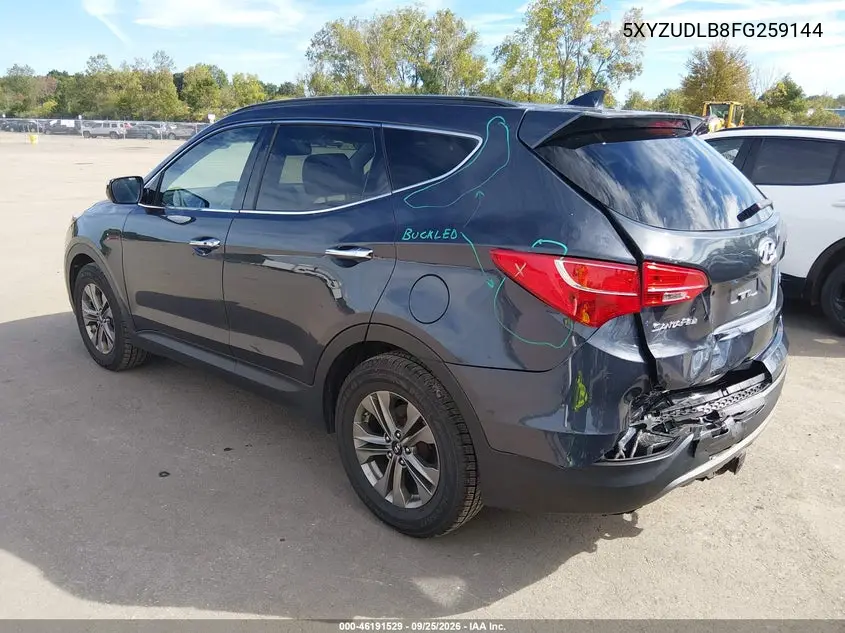 2015 HYUNDAI SANTA FE VIN 5XYZUDLB8FG259144 — фото 3