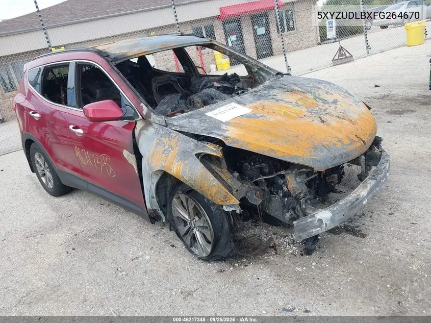 HYUNDAI SANTA FE 2015, VIN 5XYZUDLBXFG264670
