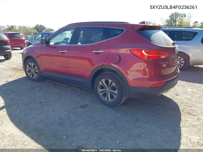 2015 HYUNDAI SANTA FE VIN 5XYZU3LB4FG236261 — фото 3