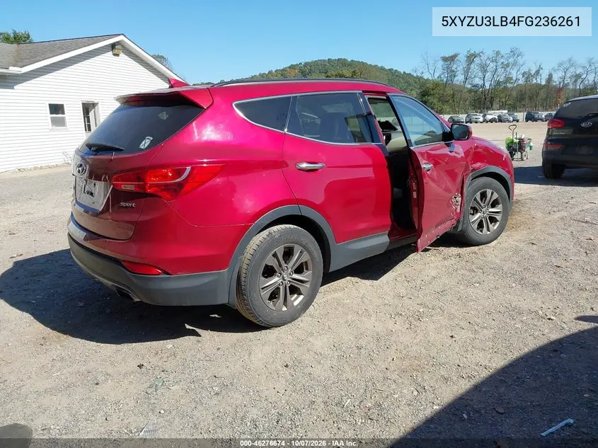 2015 HYUNDAI SANTA FE VIN 5XYZU3LB4FG236261 — фото 4