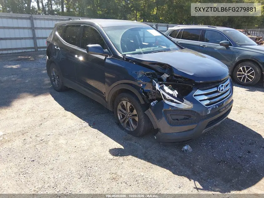 HYUNDAI SANTA FE 2015, VIN 5XYZTDLB6FG279881