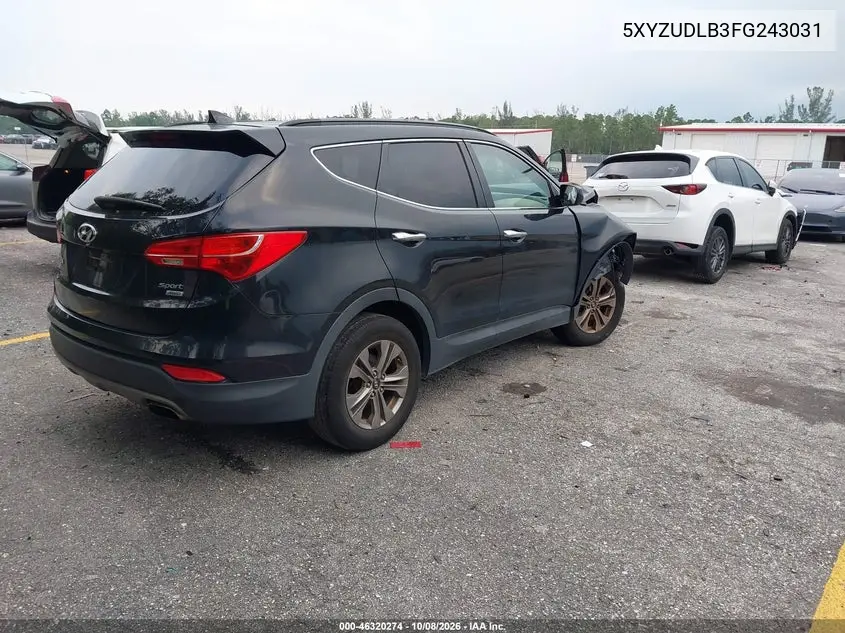 2015 HYUNDAI SANTA FE VIN 5XYZUDLB3FG243031 — фото 4