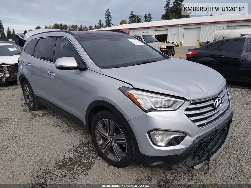 HYUNDAI SANTA FE 2015, VIN KM8SRDHF9FU120181