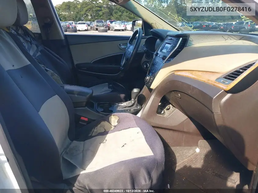 2015 HYUNDAI SANTA FE VIN 5XYZUDLB0FG278416 — фото 5