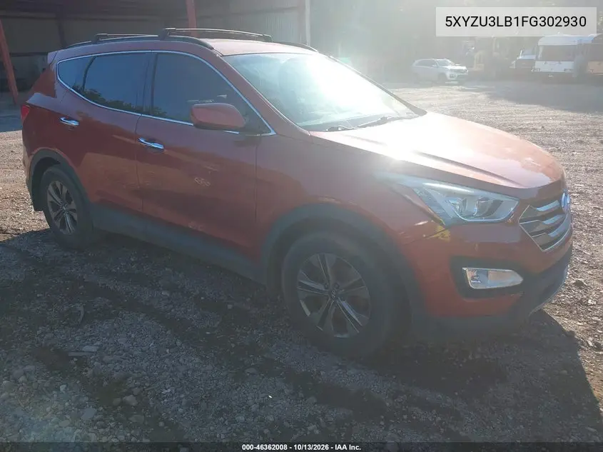 HYUNDAI SANTA FE 2015, VIN 5XYZU3LB1FG302930