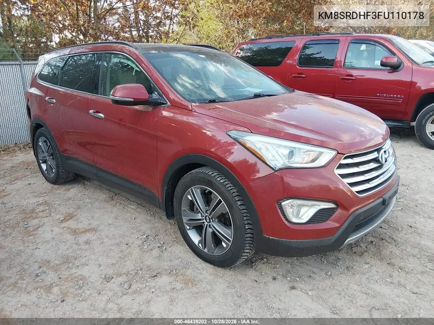 HYUNDAI SANTA FE 2015, VIN KM8SRDHF3FU110178
