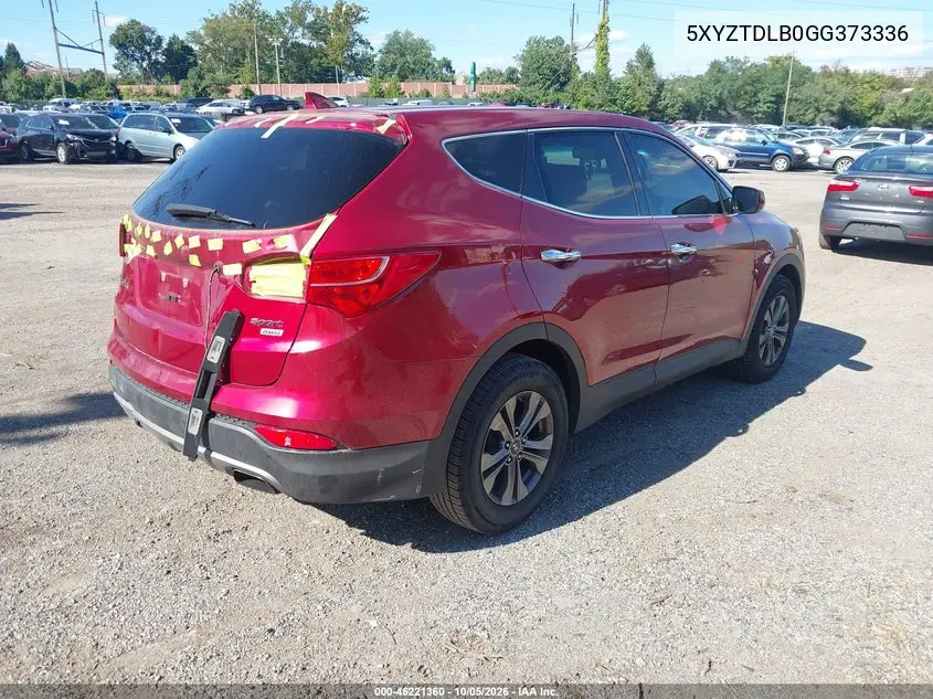 2016 HYUNDAI SANTA FE VIN 5XYZTDLB0GG373336 — фото 4