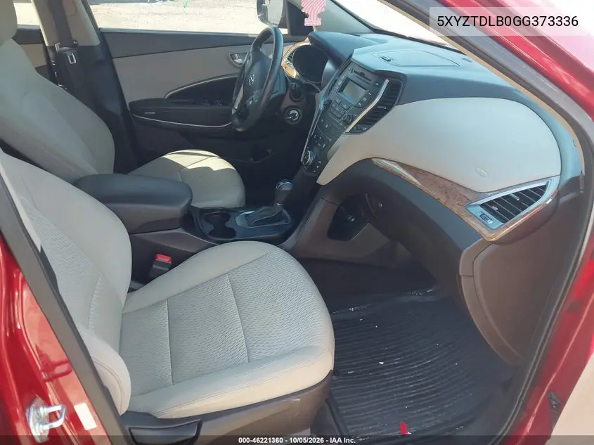 2016 HYUNDAI SANTA FE VIN 5XYZTDLB0GG373336 — фото 5
