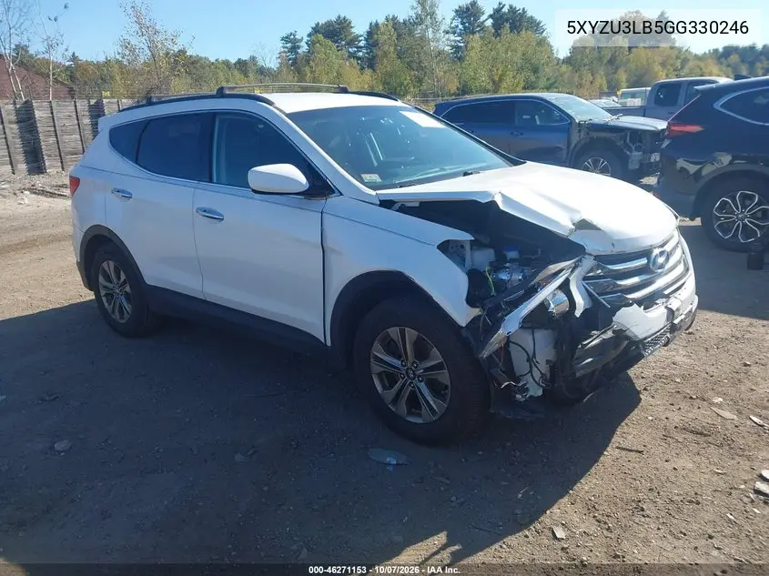 HYUNDAI SANTA FE 2016, VIN 5XYZU3LB5GG330246