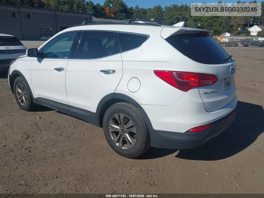 2016 HYUNDAI SANTA FE VIN 5XYZU3LB5GG330246 — фото 3