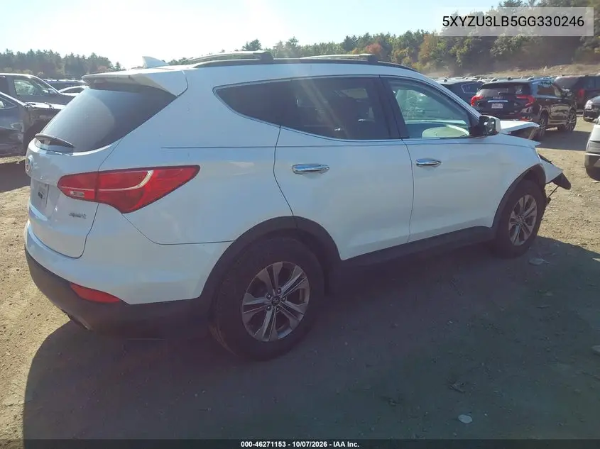 2016 HYUNDAI SANTA FE VIN 5XYZU3LB5GG330246 — фото 4