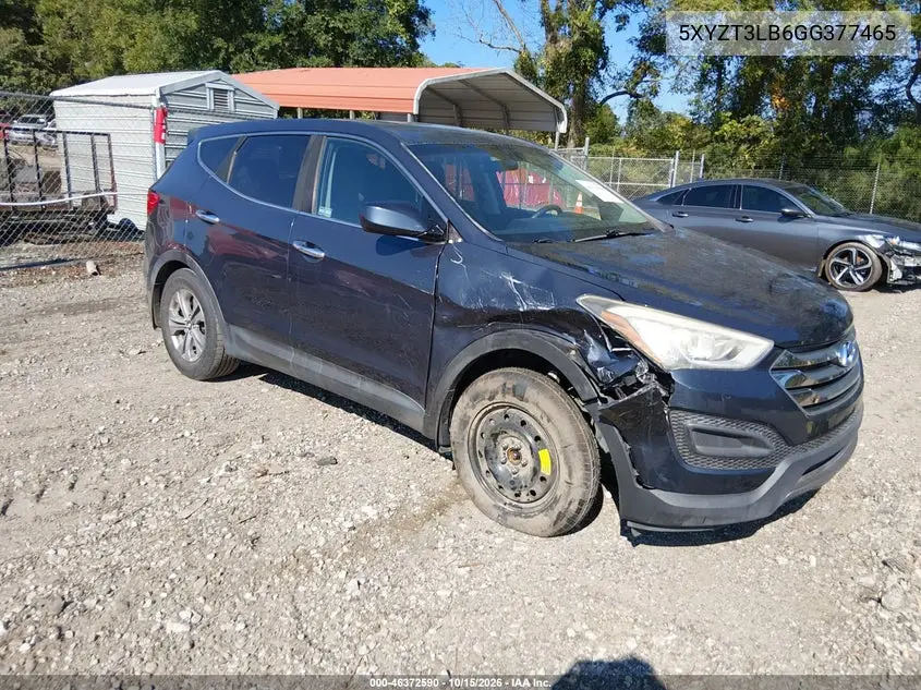 HYUNDAI SANTA FE 2016, VIN 5XYZT3LB6GG377465