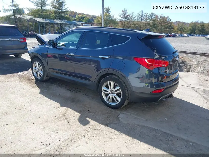 2016 HYUNDAI SANTA FE VIN 5XYZWDLA5GG313177 — фото 3