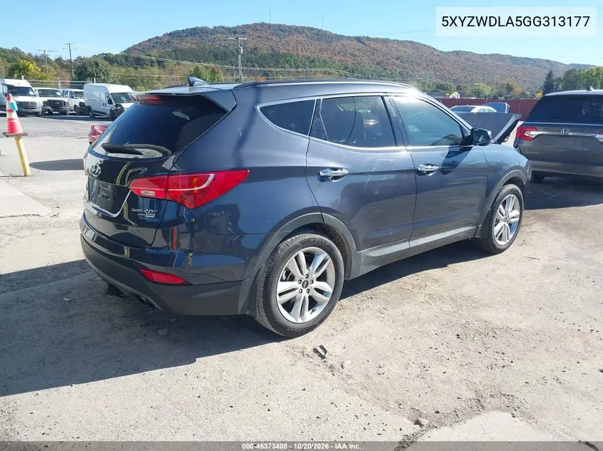 2016 HYUNDAI SANTA FE VIN 5XYZWDLA5GG313177 — фото 4