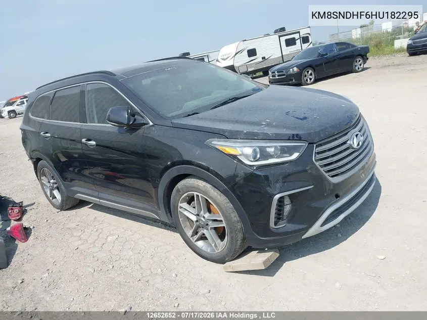 HYUNDAI SANTA FE 2017, VIN KM8SNDHF6HU182295