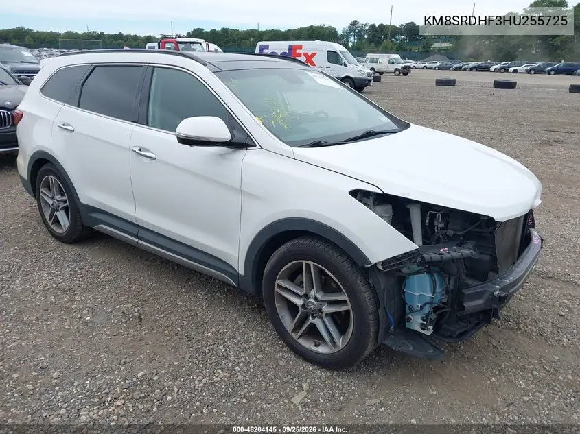 HYUNDAI SANTA FE 2017, VIN KM8SRDHF3HU255725