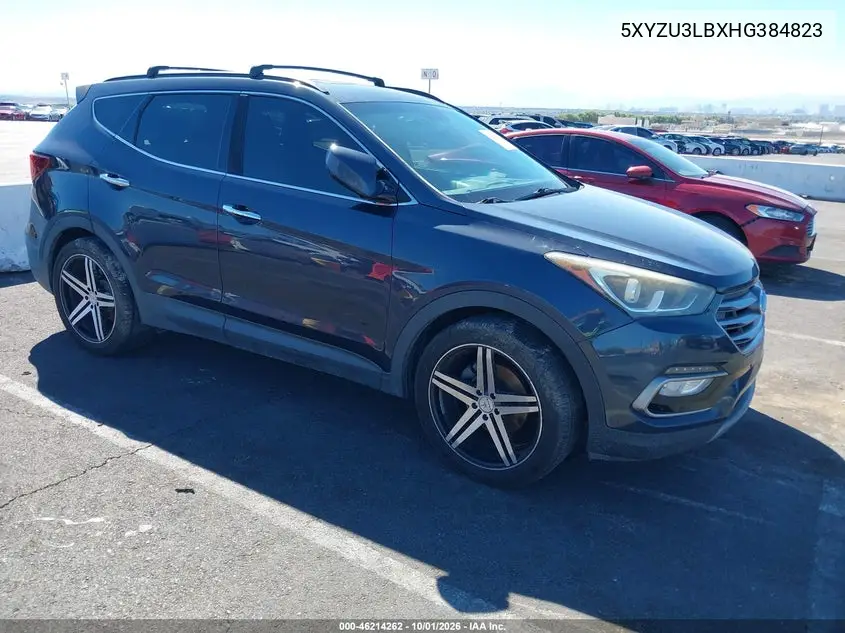 HYUNDAI SANTA FE 2017, VIN 5XYZU3LBXHG384823