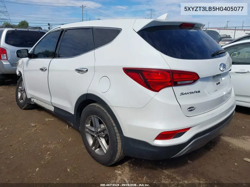 2017 HYUNDAI SANTA FE VIN 5XYZT3LB5HG405077 — фото 3