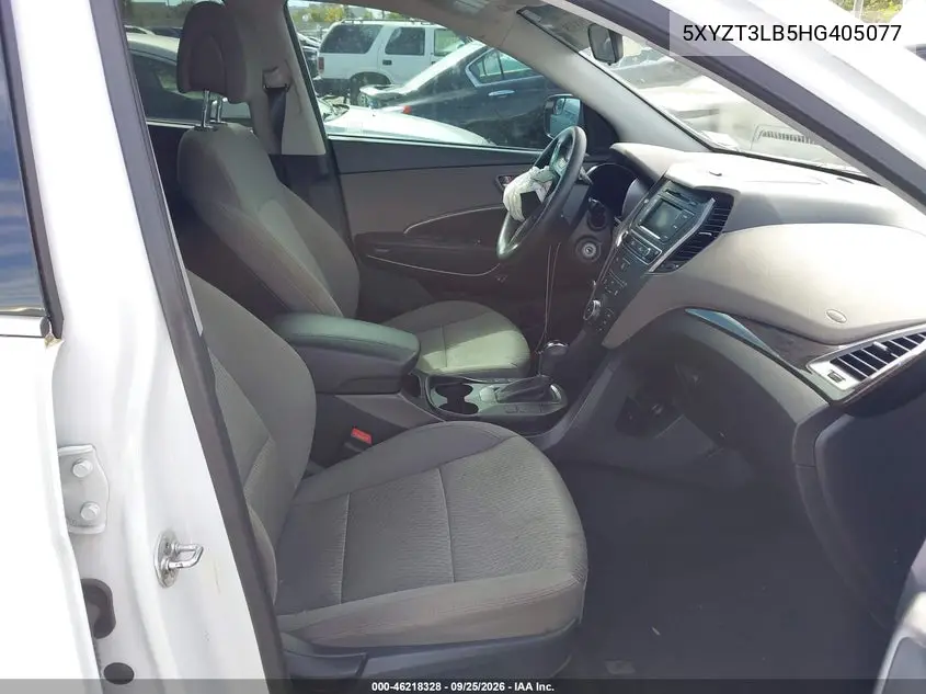 2017 HYUNDAI SANTA FE VIN 5XYZT3LB5HG405077 — фото 5