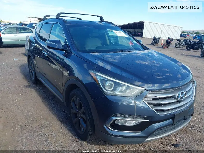 HYUNDAI SANTA FE 2017, VIN 5XYZW4LA1HG454135
