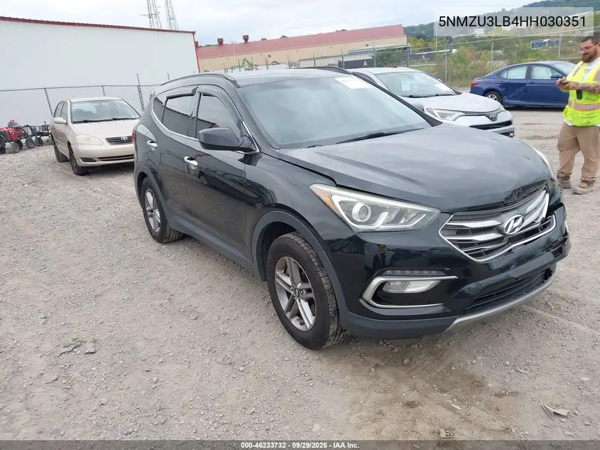 HYUNDAI SANTA FE 2017, VIN 5NMZU3LB4HH030351