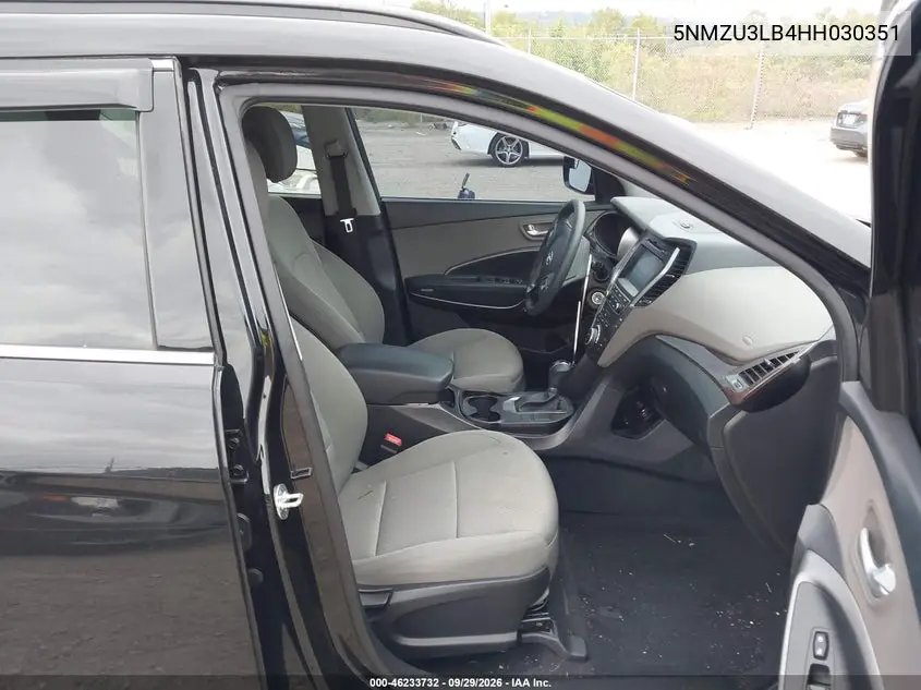 2017 HYUNDAI SANTA FE VIN 5NMZU3LB4HH030351 — фото 5