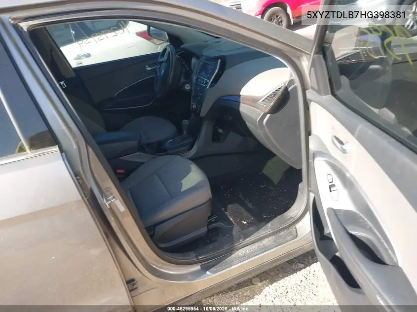 2017 HYUNDAI SANTA FE VIN 5XYZTDLB7HG398381 — фото 5
