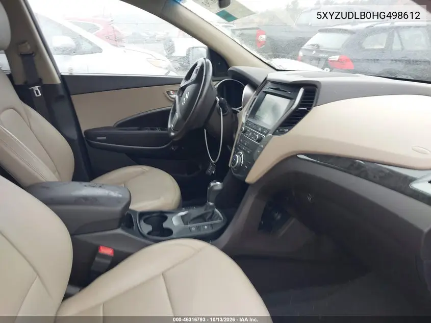 2017 HYUNDAI SANTA FE VIN 5XYZUDLB0HG498612 — фото 5