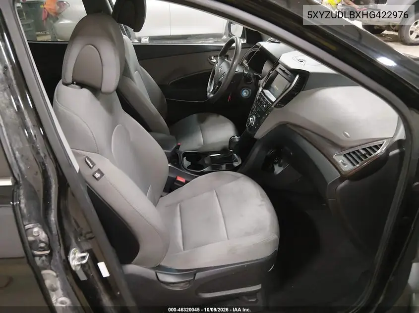 2017 HYUNDAI SANTA FE VIN 5XYZUDLBXHG422976 — фото 5
