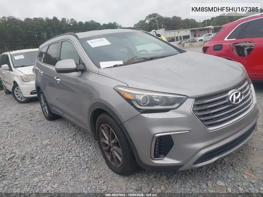 HYUNDAI SANTA FE 2017, VIN KM8SMDHF5HU167385