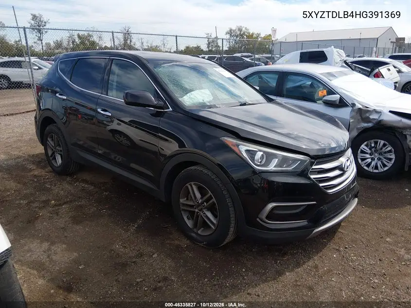 HYUNDAI SANTA FE 2017, VIN 5XYZTDLB4HG391369