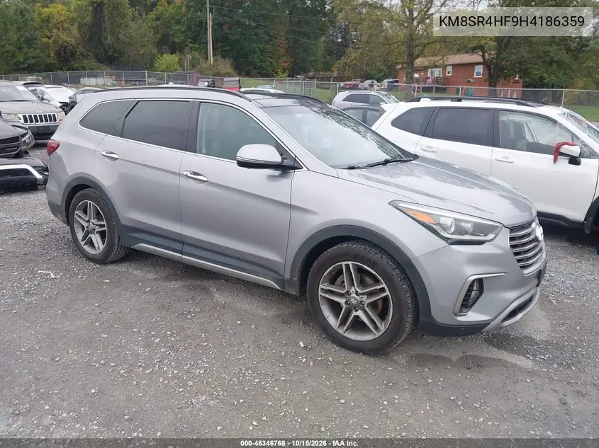 HYUNDAI SANTA FE 2017, VIN KM8SR4HF9H4186359