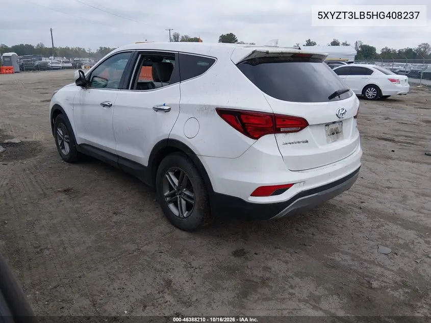 2017 HYUNDAI SANTA FE VIN 5XYZT3LB5HG408237 — фото 3