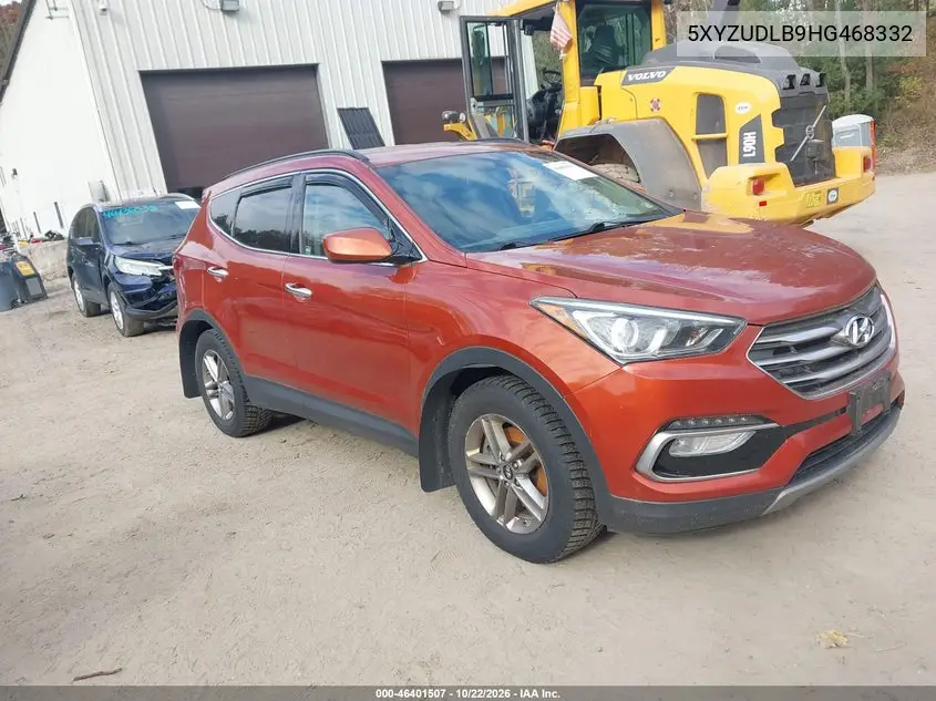 HYUNDAI SANTA FE 2017, VIN 5XYZUDLB9HG468332