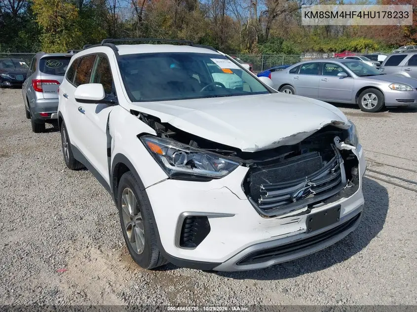 HYUNDAI SANTA FE 2017, VIN KM8SM4HF4HU178233
